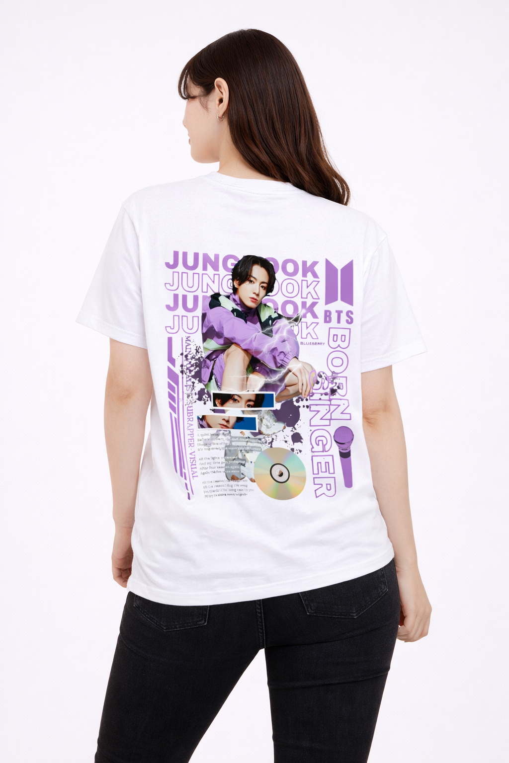 Purple Aesthetic K-pop | Oversized T-Shirt
