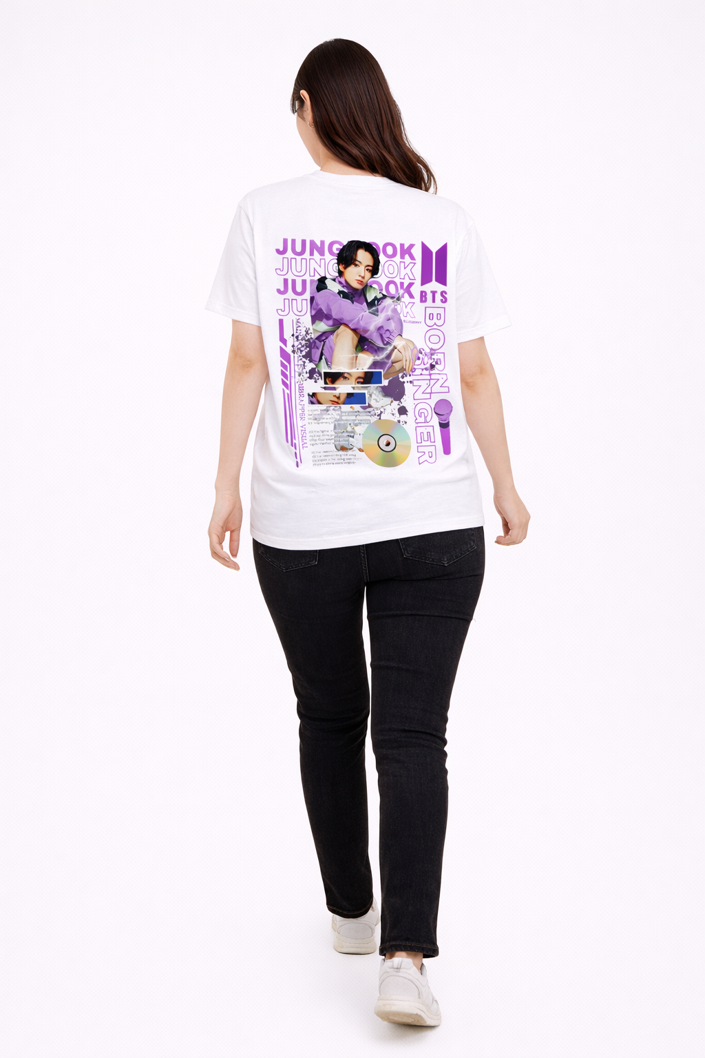 Purple Aesthetic K-pop | Oversized T-Shirt
