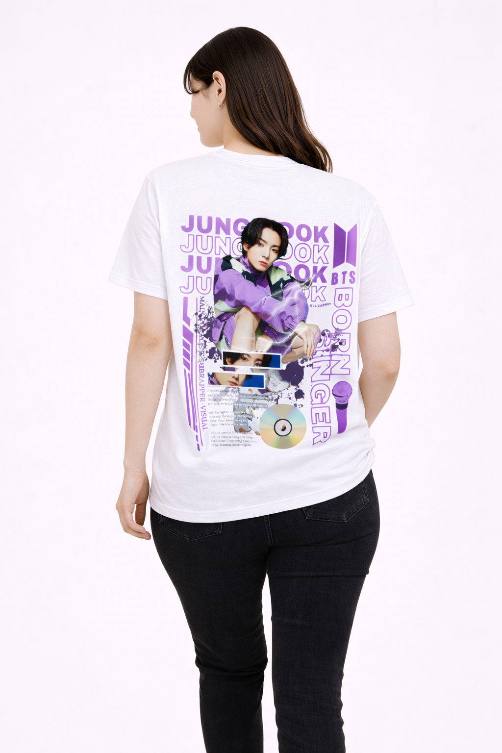 Purple Aesthetic K-pop | Oversized T-Shirt