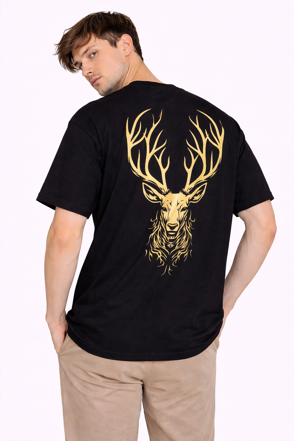 Deer Head Graphic | Oversized T-Shirt