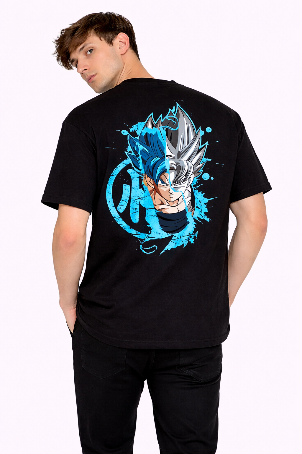 Blue Aura Anime | Oversized T-Shirt