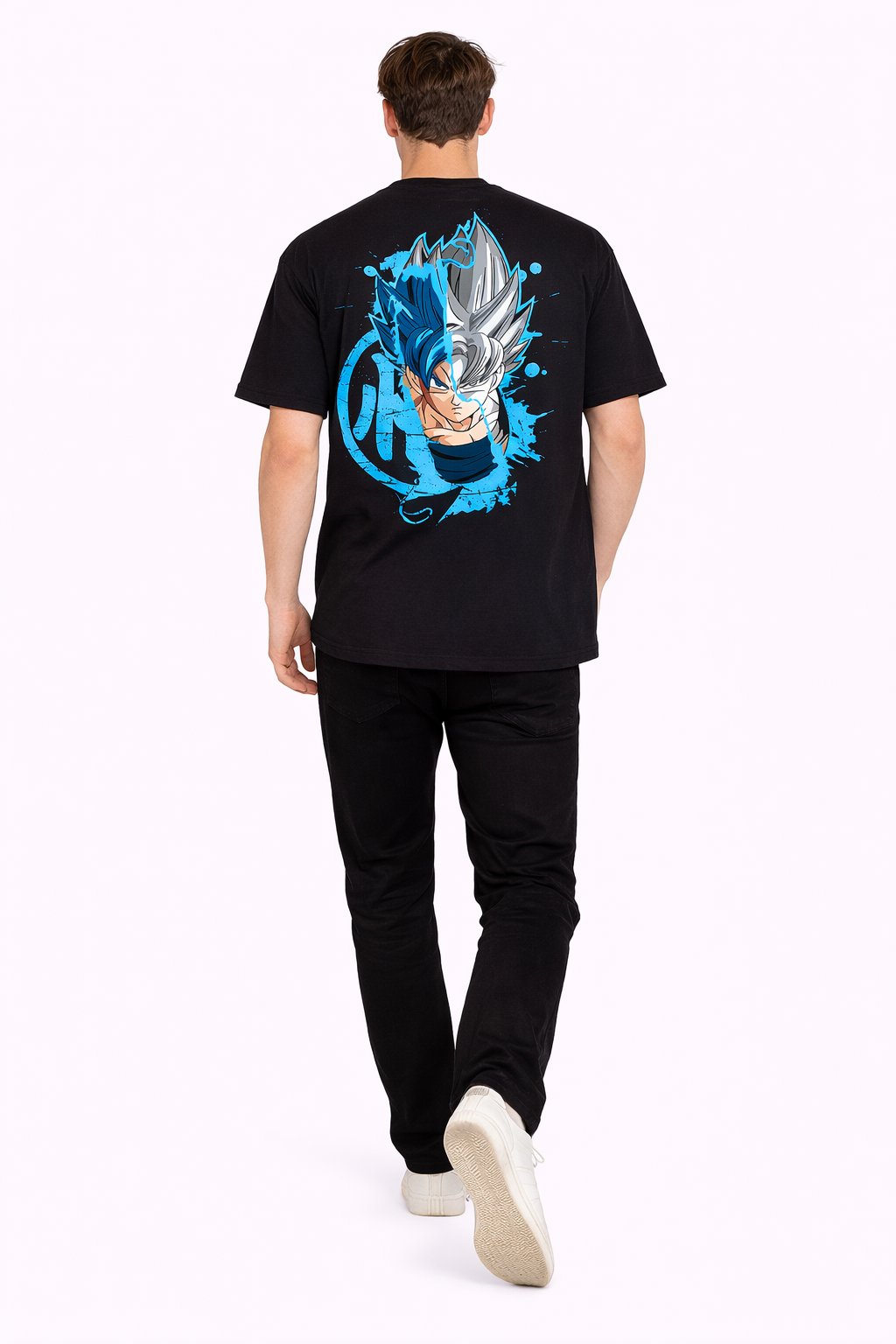 Blue Aura Anime | Oversized T-Shirt