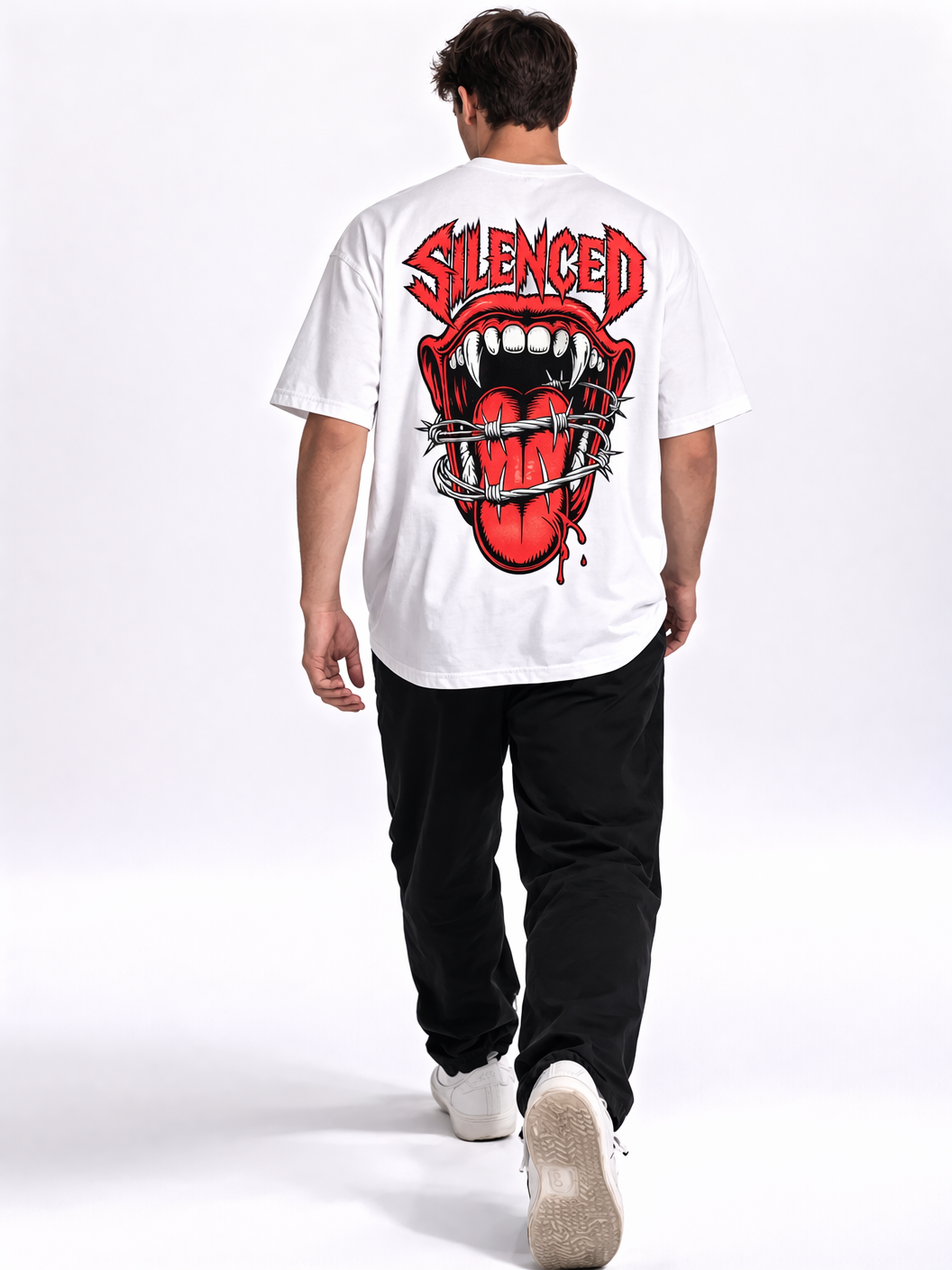 Barbed Wire Mouth | Oversized T-Shirt