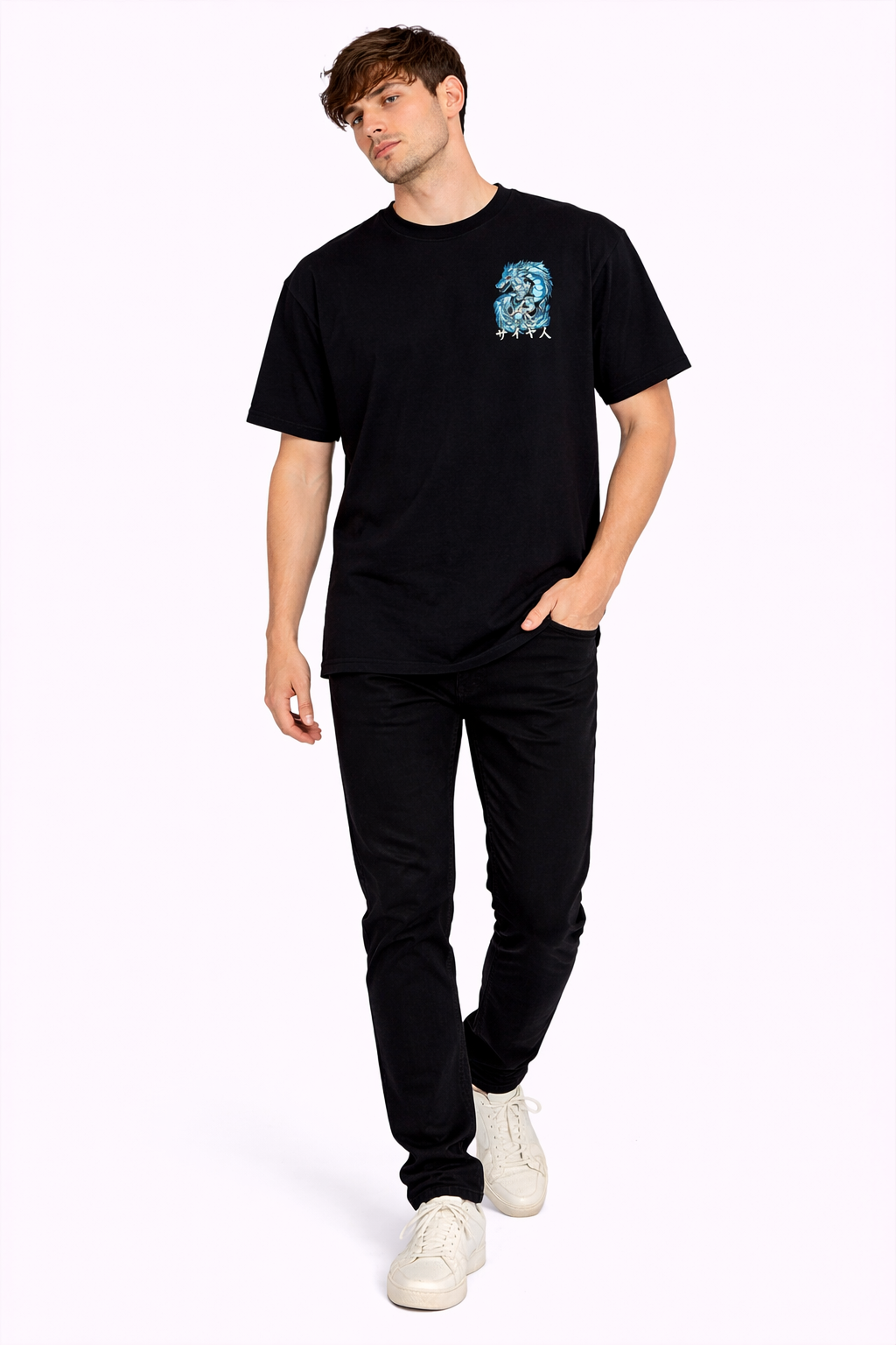 Anime Dragon Warrior | Oversized T-Shirt