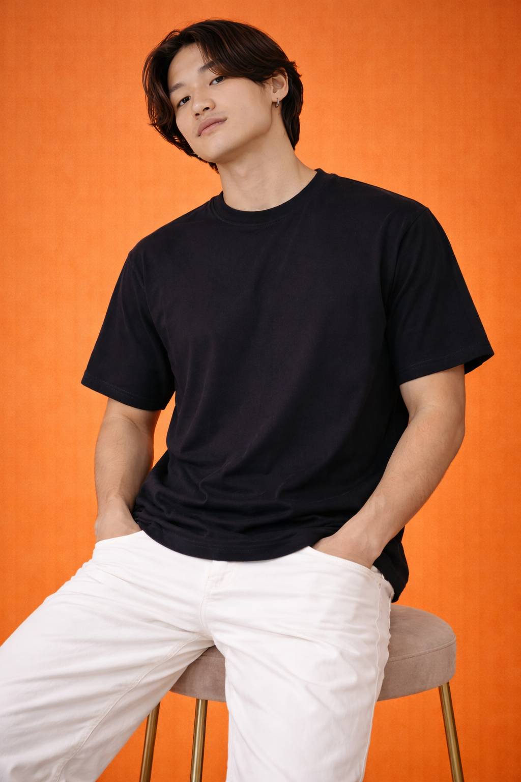 Dark Cat Eyes | Graphic Print | Oversized T-Shirt | Men