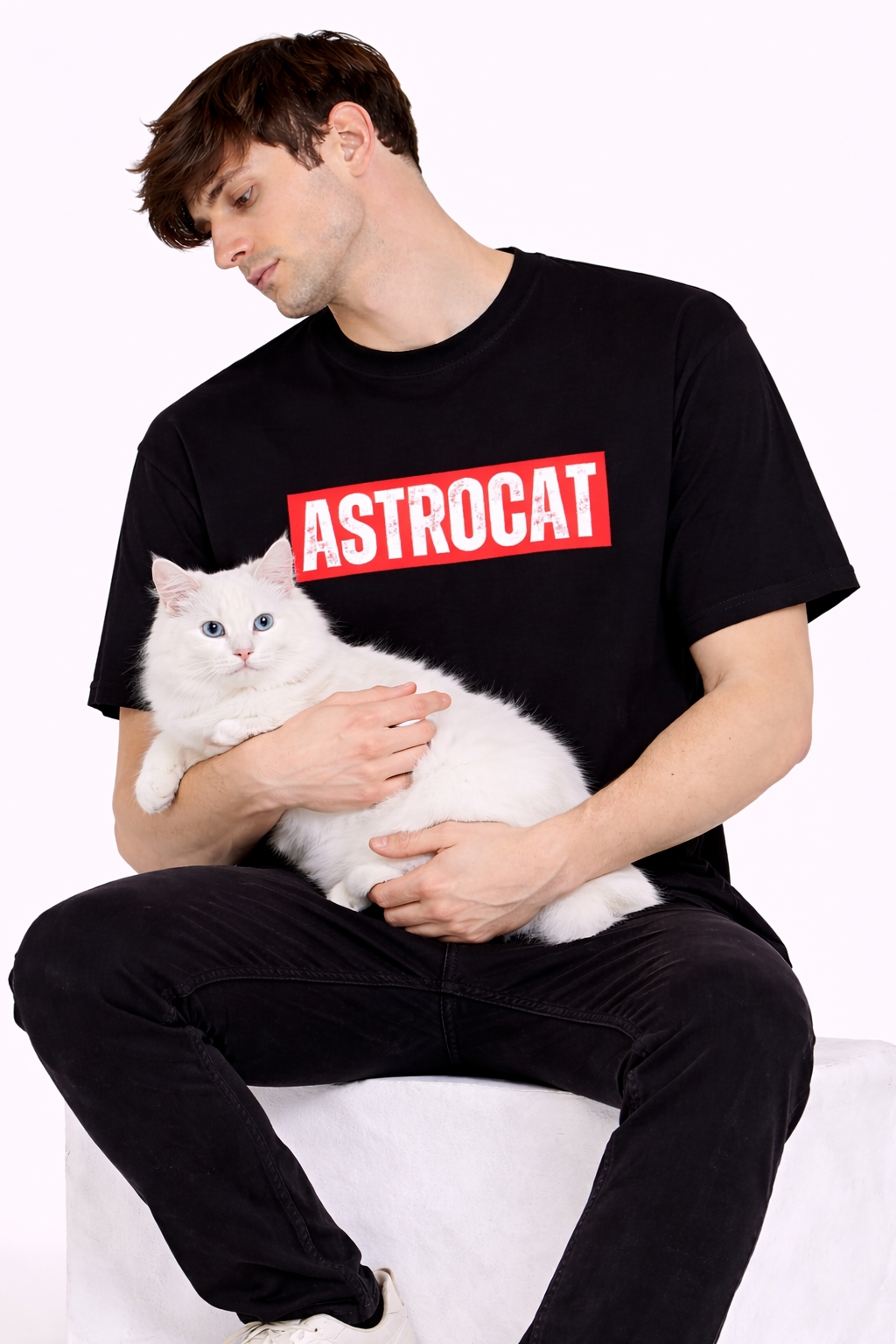 Astronaut Cat | Oversized T-shirt