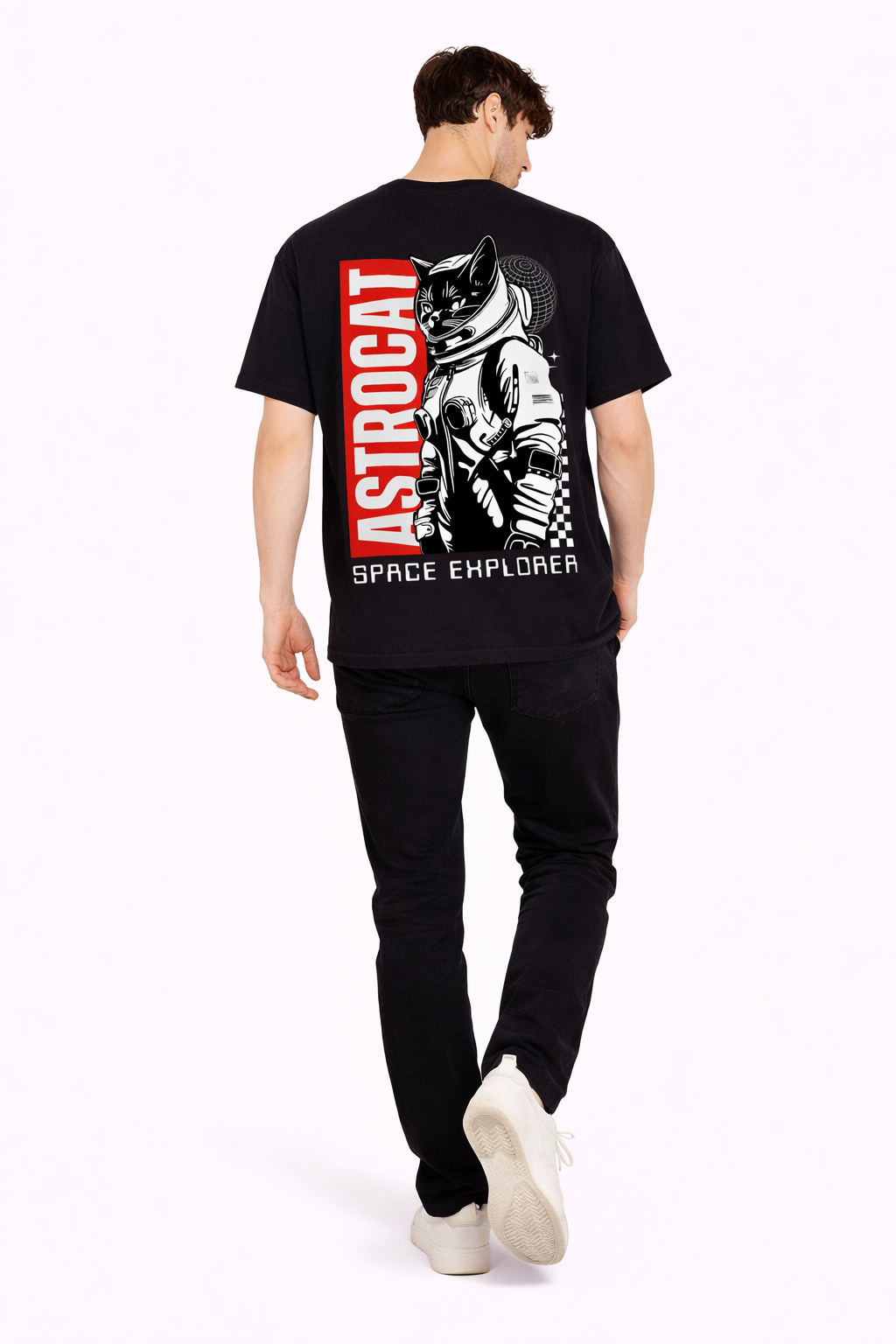 Astronaut Cat | Oversized T-shirt