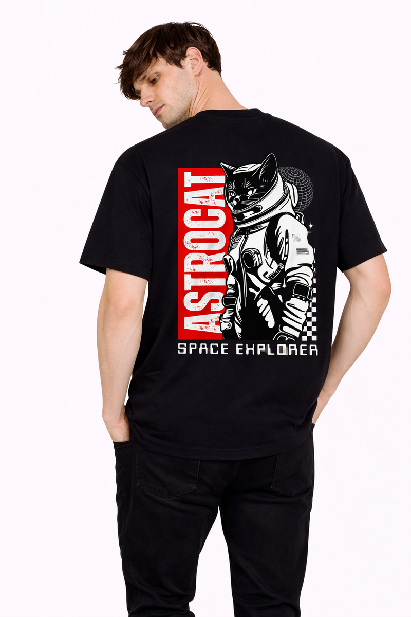 Astronaut Cat | Oversized T-shirt