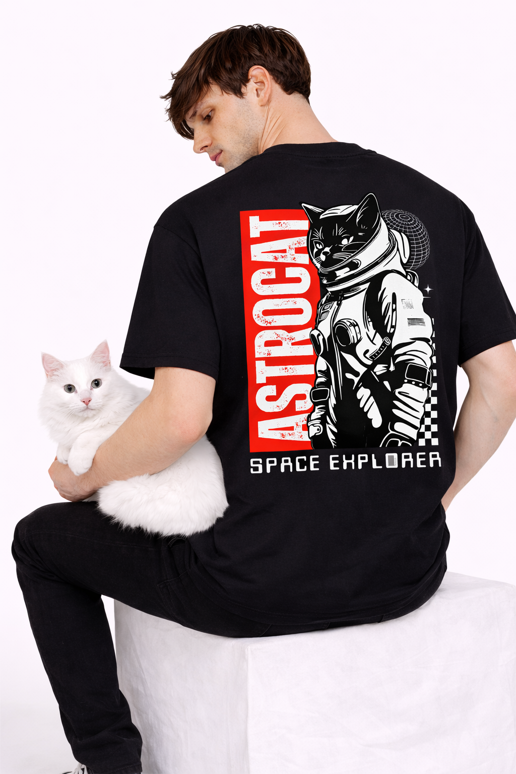 Astronaut Cat | Oversized T-shirt
