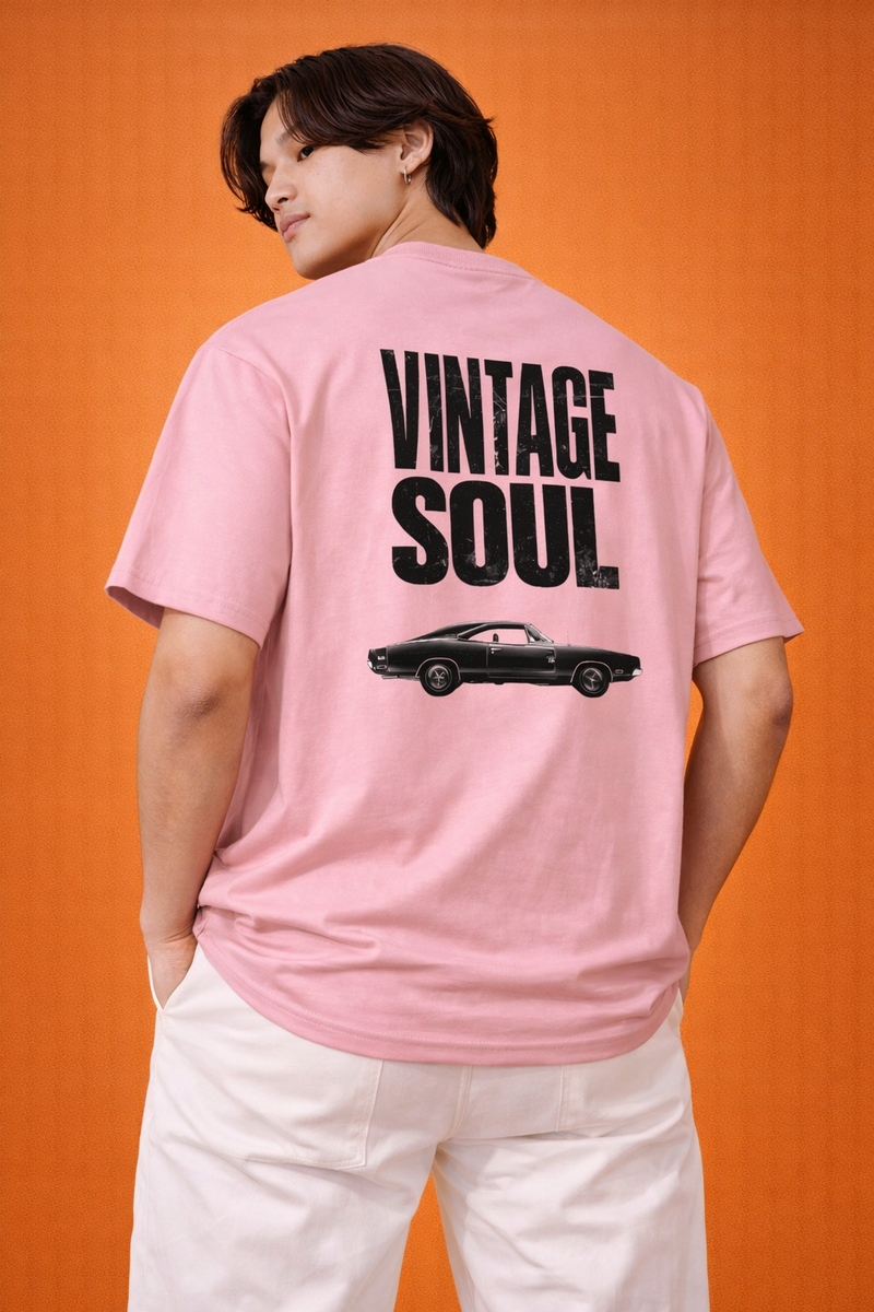 Vintage Soul | Oversized T-Shirt | Retro Back Print Edition | Men