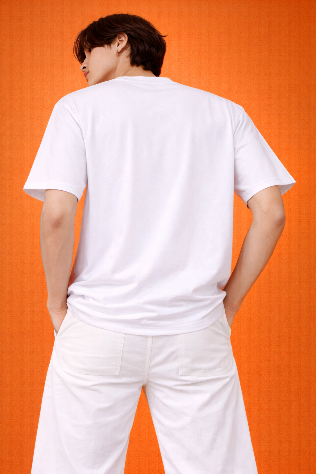 Abstract Love Art Oversized T-Shirt | Premium Cotton Streetwear | Men | White