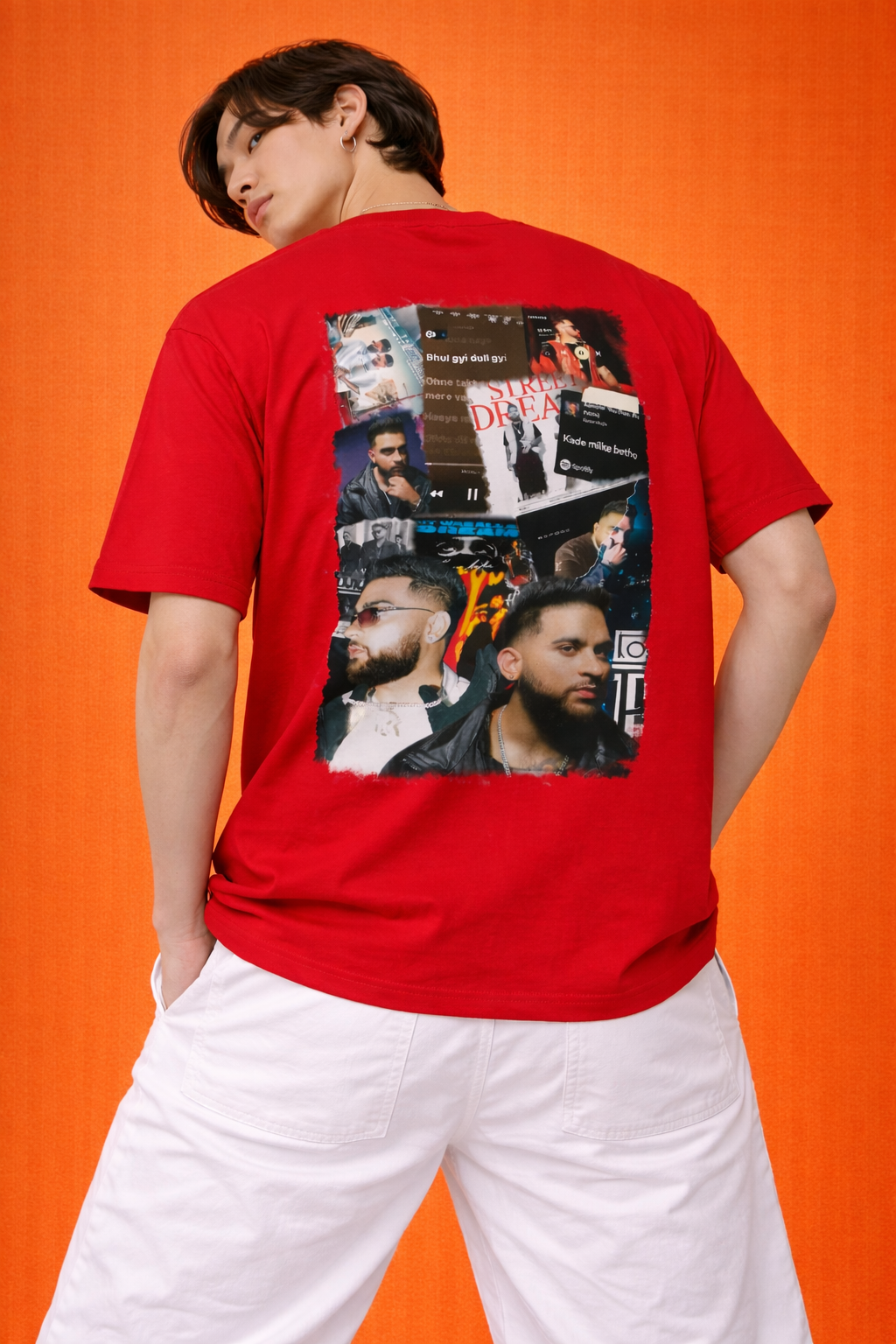 Karan Aujla Music concert | Print Oversized T-Shirt | Men