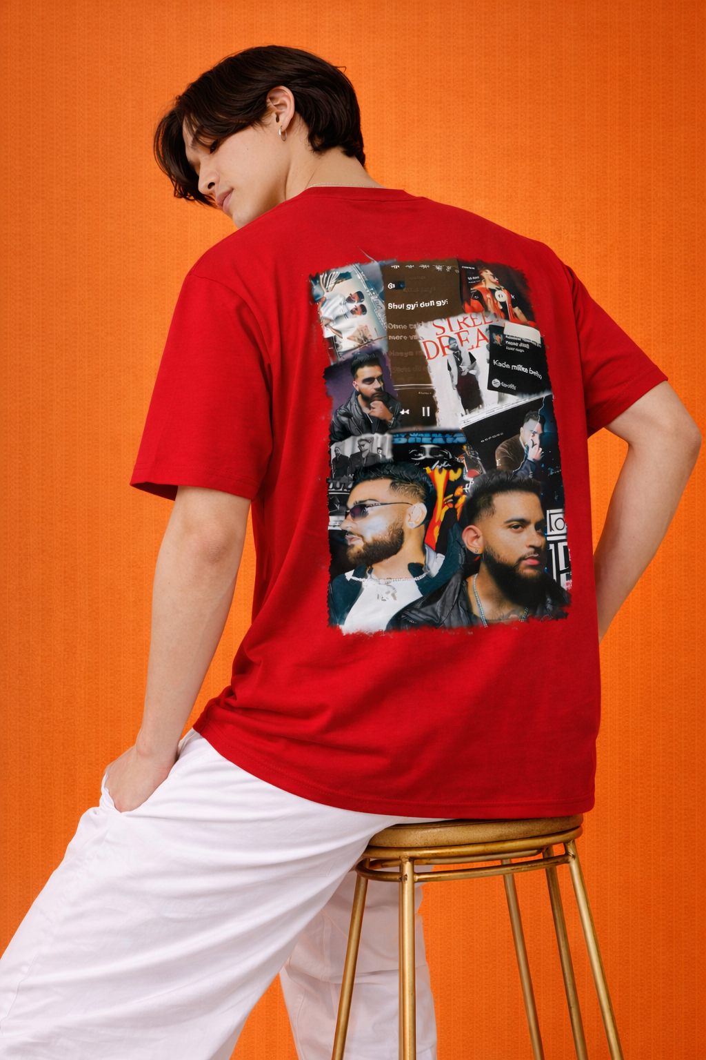Karan Aujla Music concert | Print Oversized T-Shirt | Men