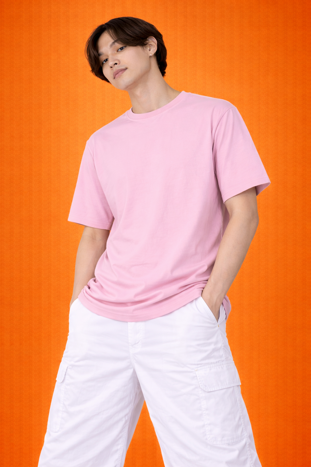 CHILL Wavy Text | Graphic Print | Oversized T-Shirt | Men