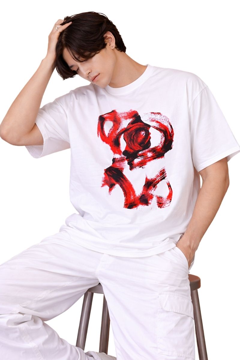 Abstract Love Art | Oversized T-Shirt