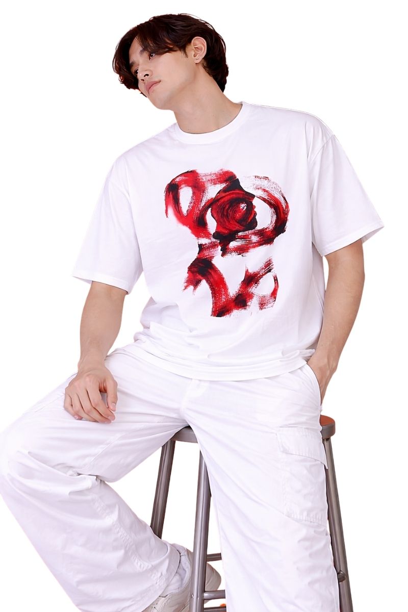 Abstract Love Art | Oversized T-Shirt
