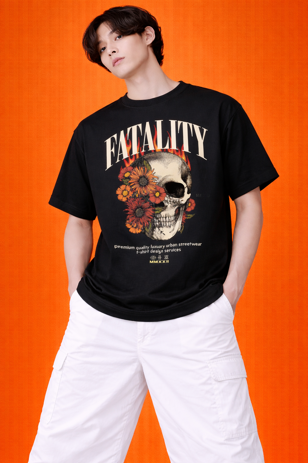 Fatality Skull Graphic | Oversized T-Shirt | Premium Urban Streetwear | Men