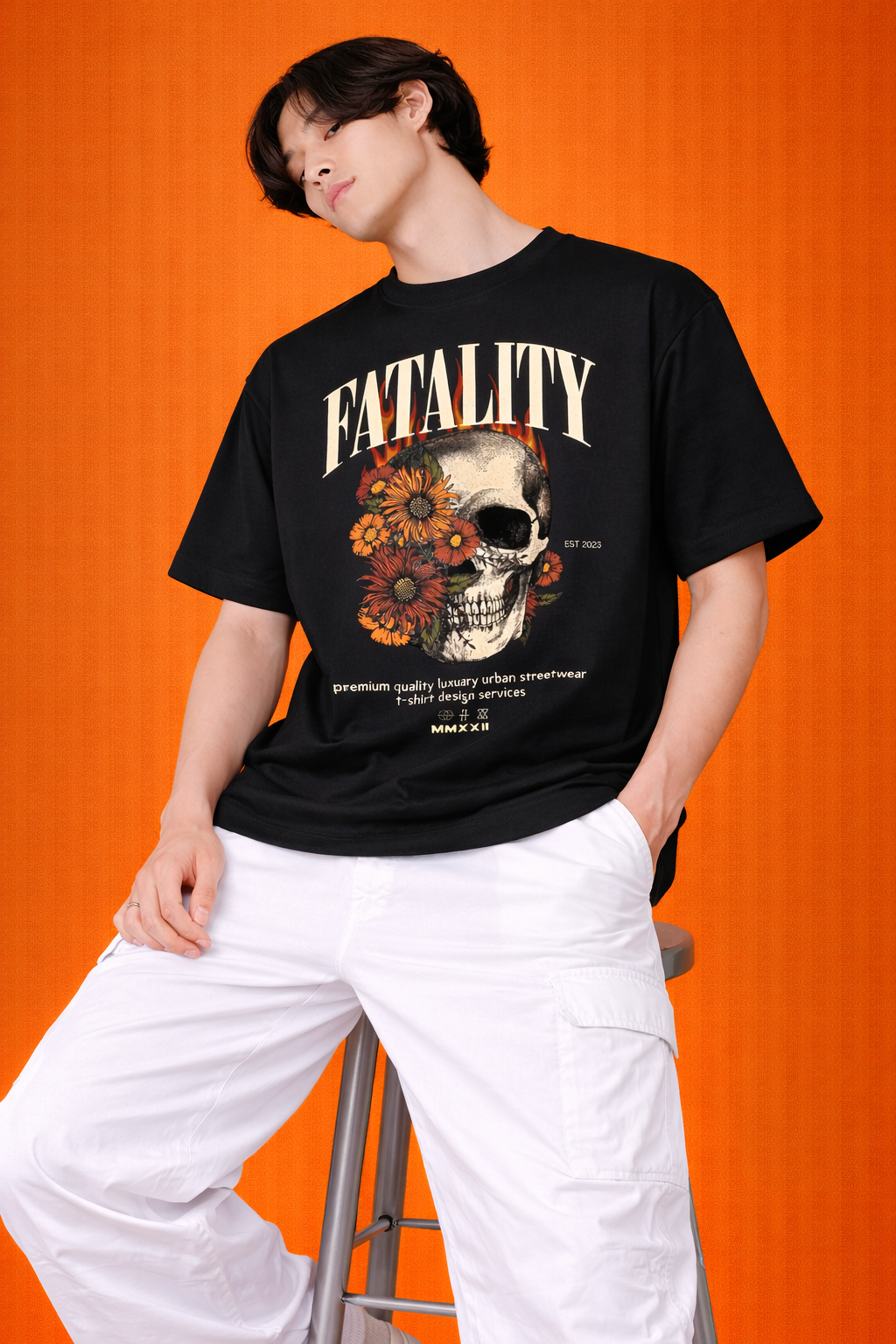 Fatality Skull Graphic | Oversized T-Shirt | Premium Urban Streetwear | Men