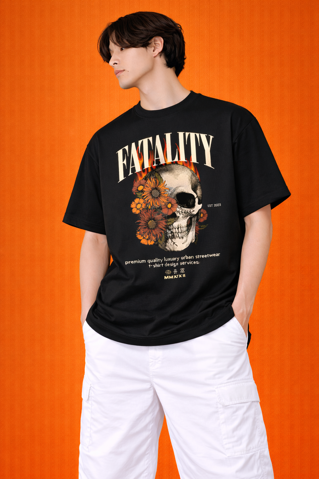 Fatality Skull Graphic | Oversized T-Shirt | Premium Urban Streetwear | Men