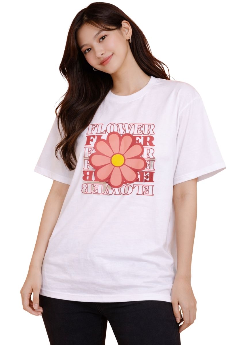 Retro Flower | Oversized T-Shirt