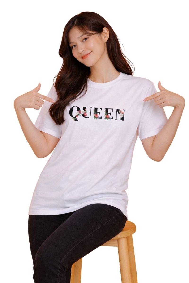 Queen Floral | Oversized T-Shirt