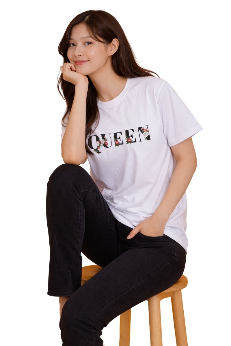 Queen Floral | Oversized T-Shirt
