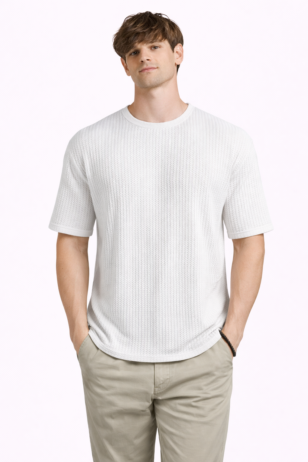 Waffle Cotton  | Oversized T-Shirt