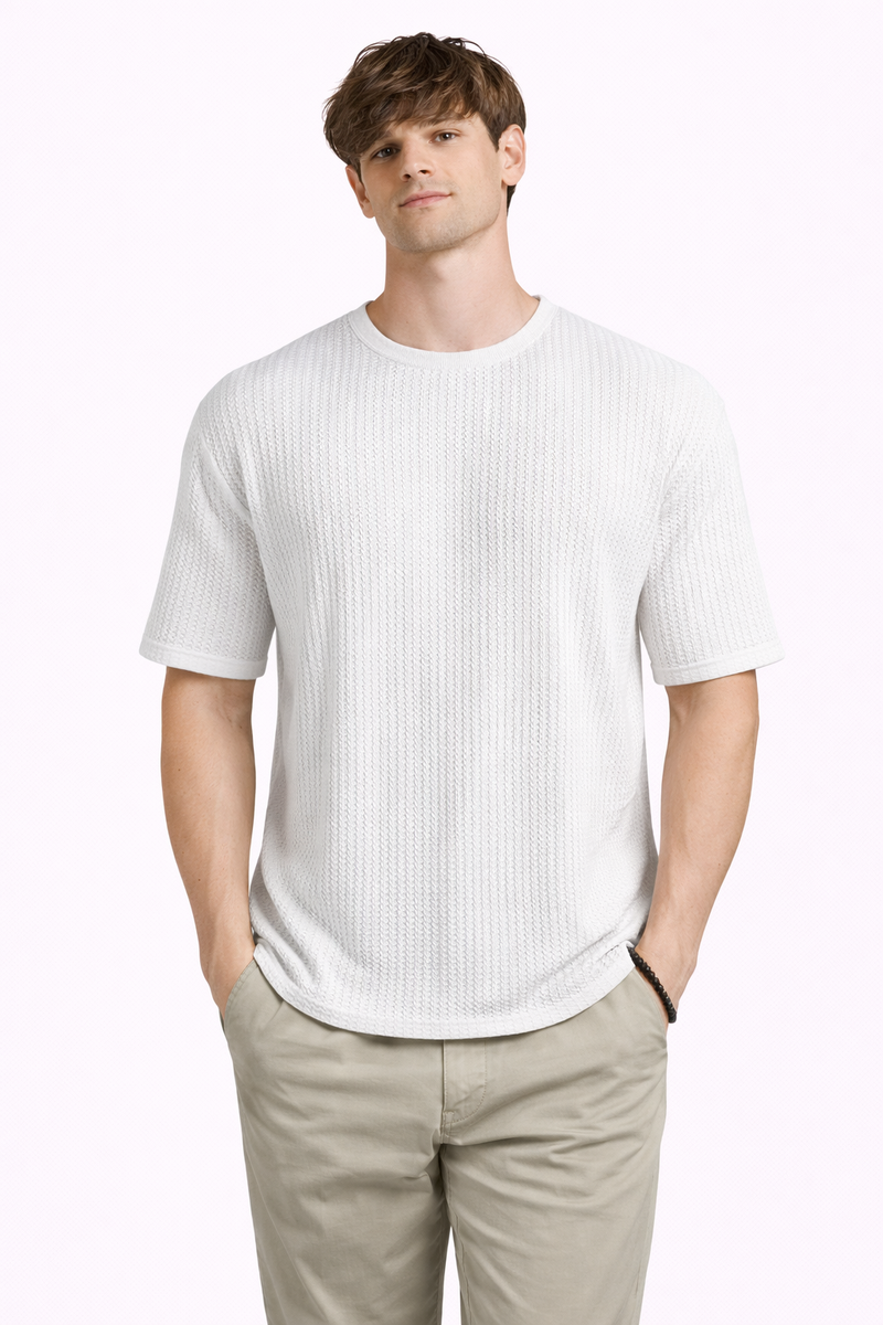 Waffle Cotton  | Oversized T-Shirt