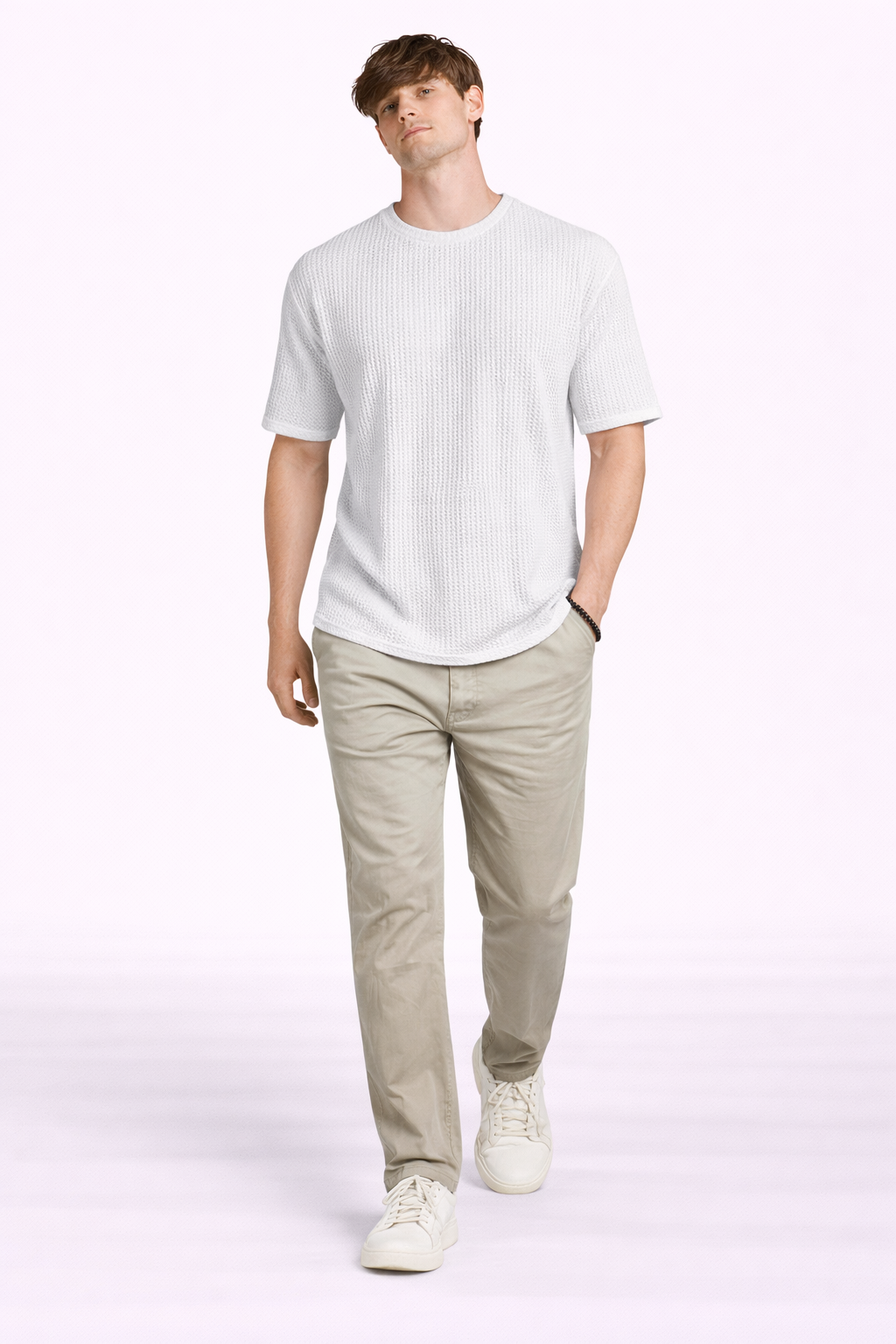 Waffle Cotton  | Oversized T-Shirt