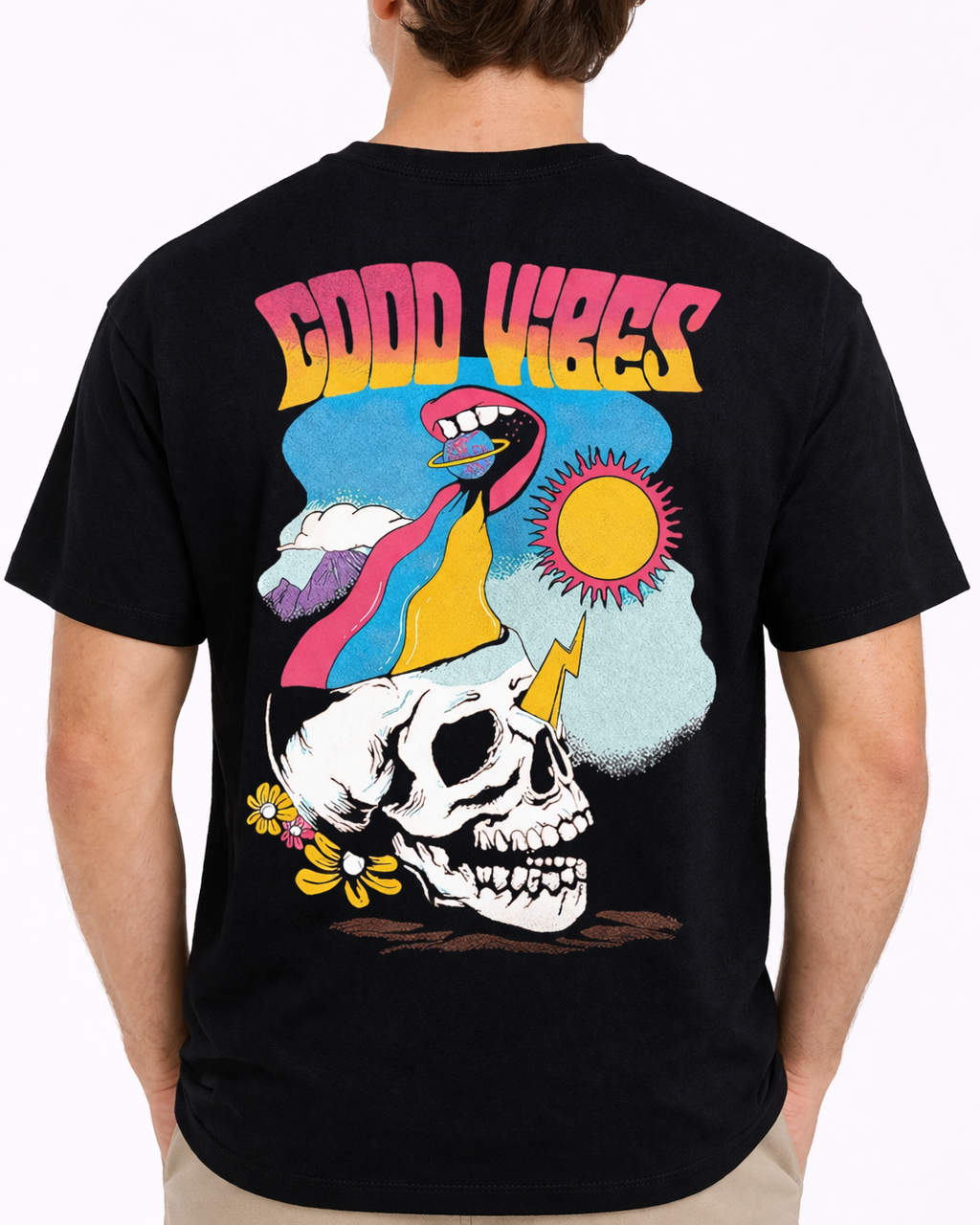 Psychedelic Skull | Oversized T-Shirt
