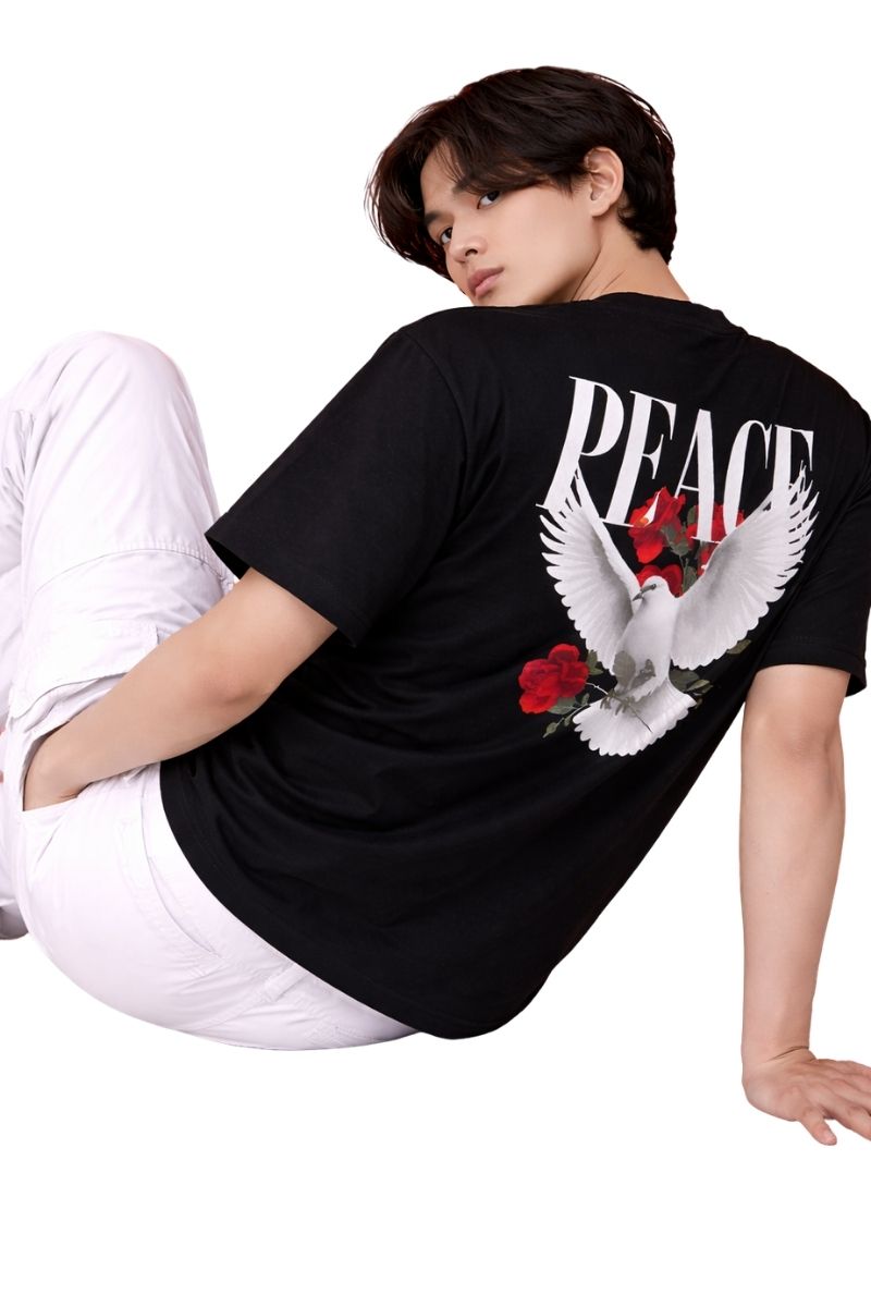 Dove & Roses Peace | Oversized T-Shirt