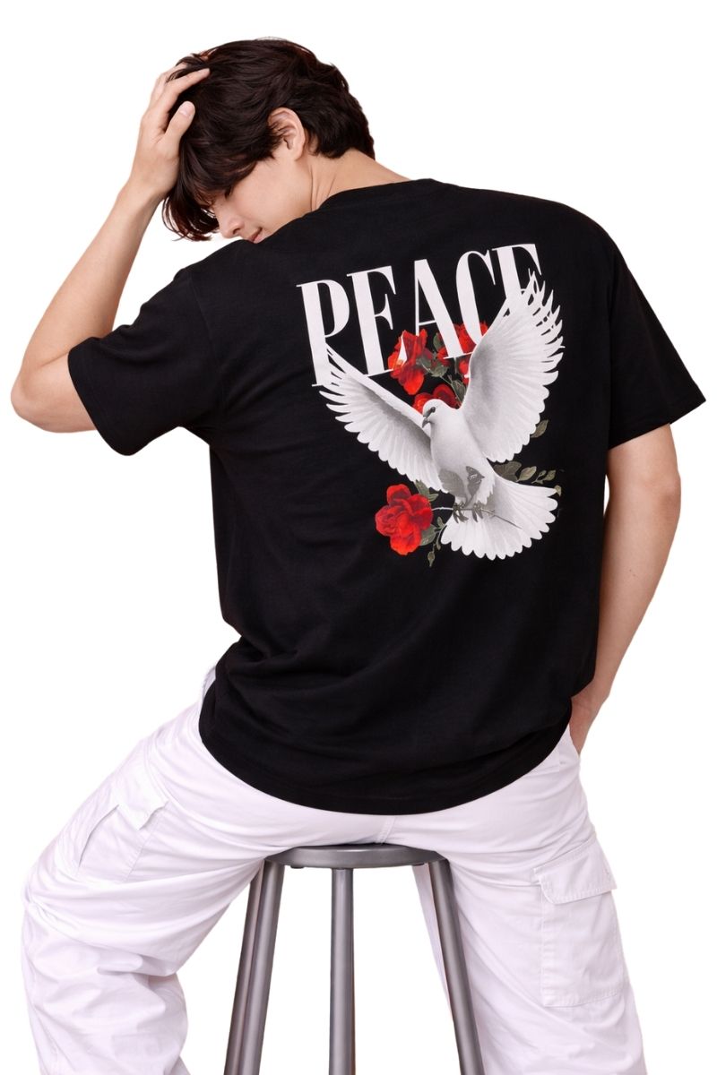 Dove & Roses Peace | Oversized T-Shirt