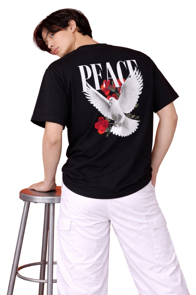 Dove & Roses Peace | Oversized T-Shirt