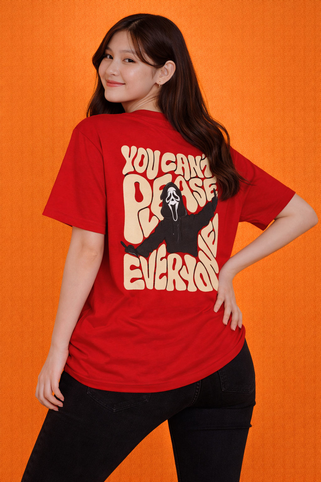 You Can’t Please Everyone | Oversized Back Print T-Shirt | Women