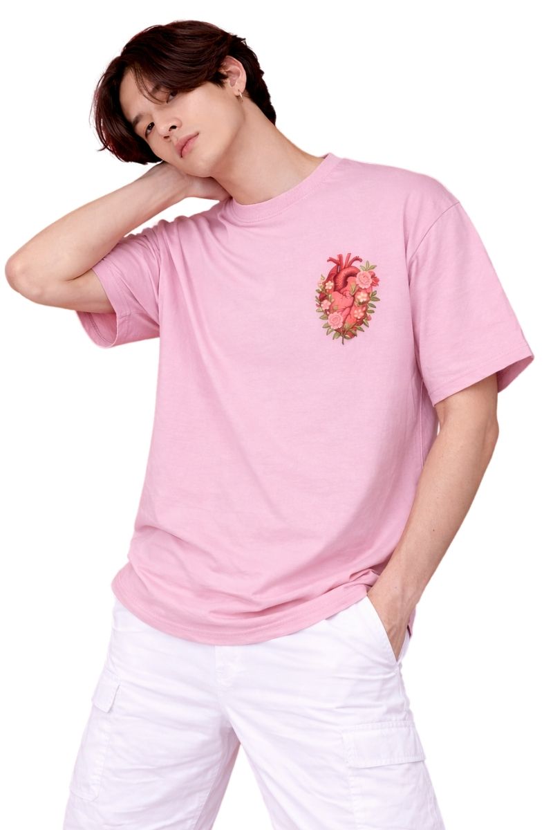 Floral Heart | Oversized T-Shirt