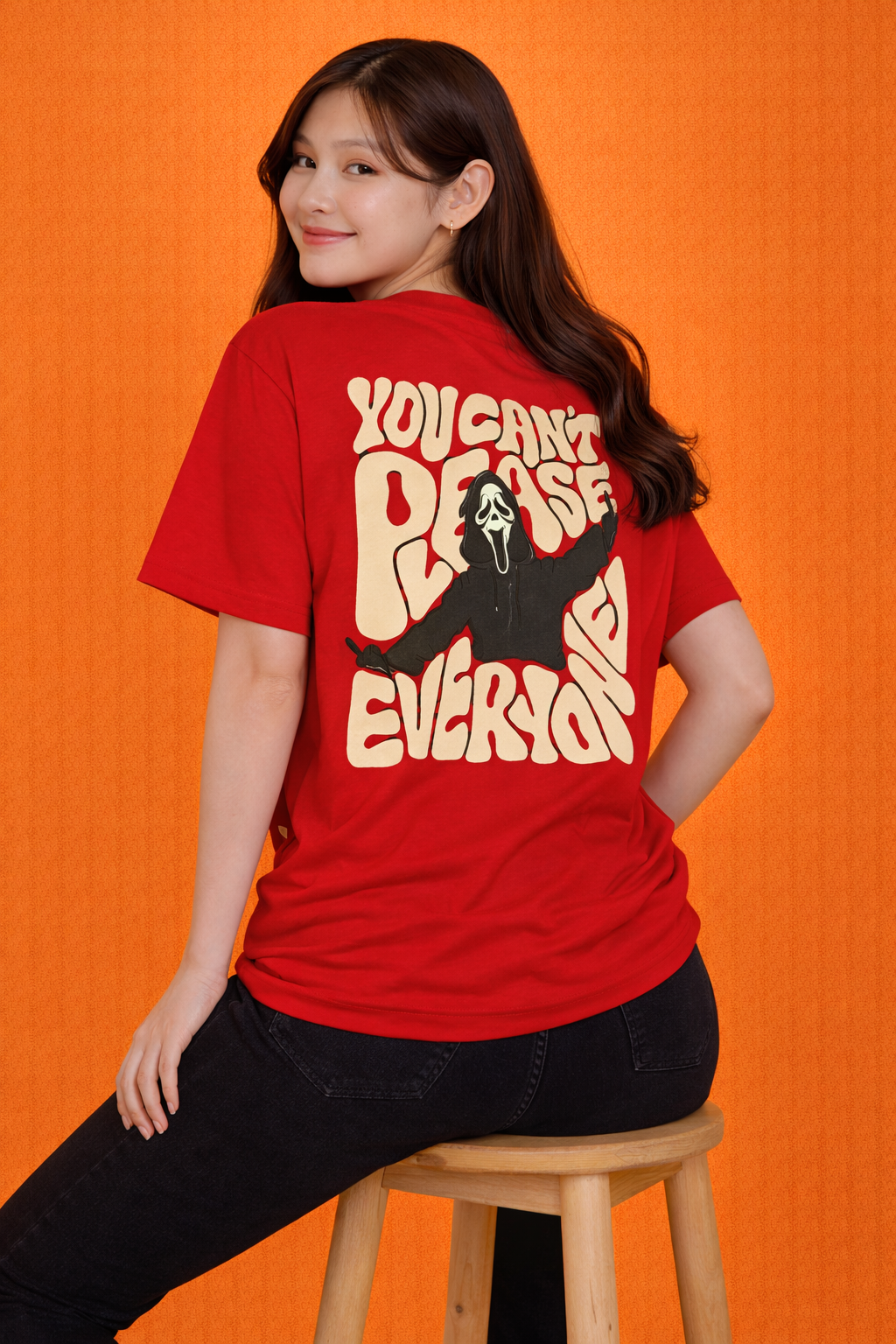 You Can’t Please Everyone | Oversized Back Print T-Shirt | Women