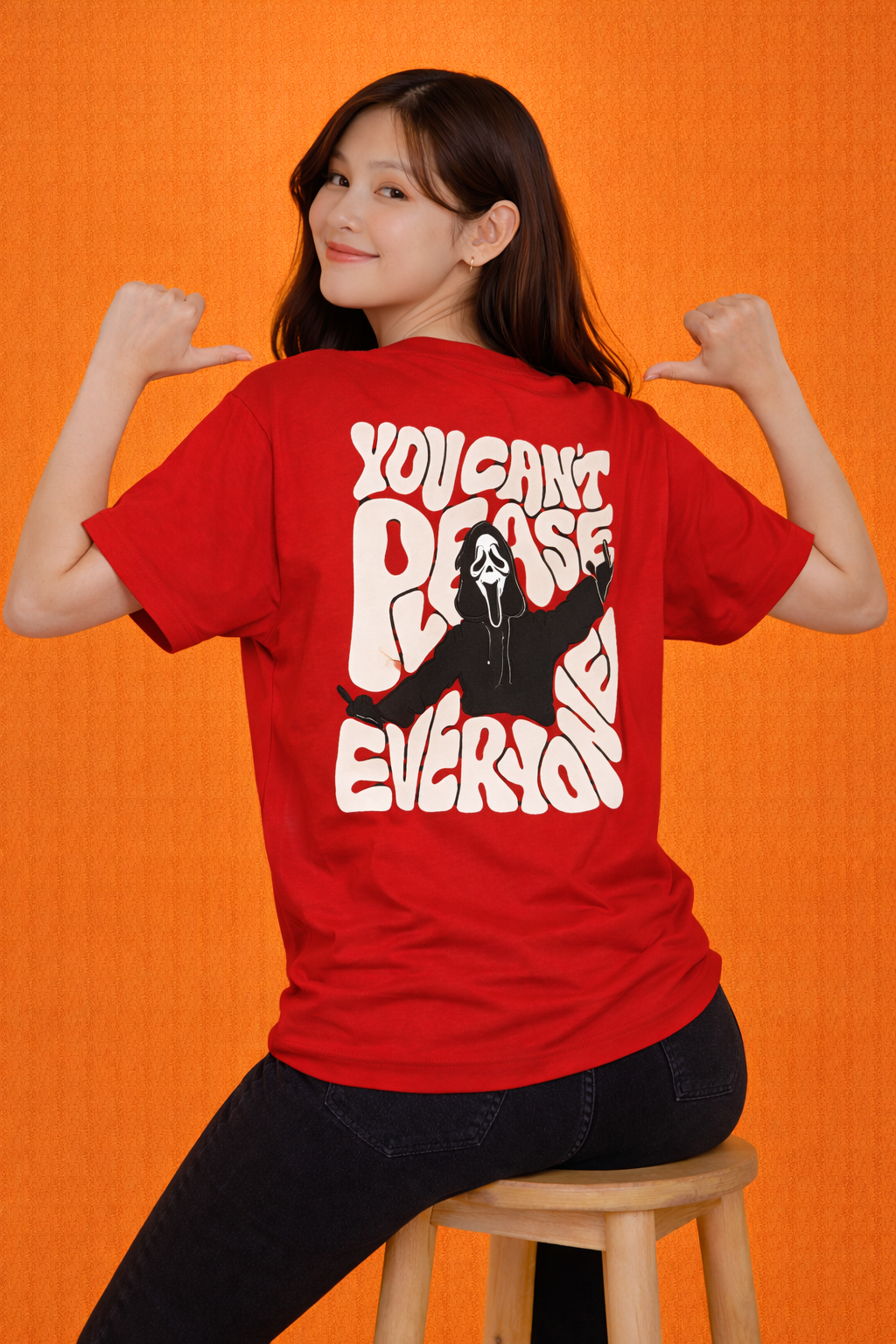 You Can’t Please Everyone | Oversized Back Print T-Shirt | Women