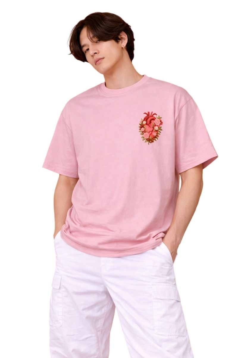 Floral Heart | Oversized T-Shirt