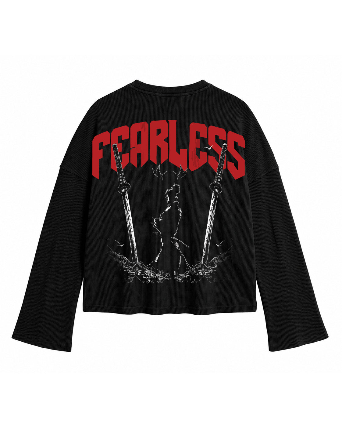 Fearless Waffle Knit Oversized Tee
