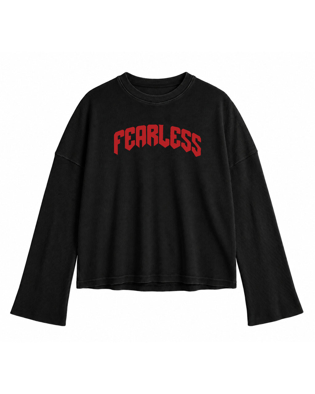 Fearless Waffle Knit Oversized Tee