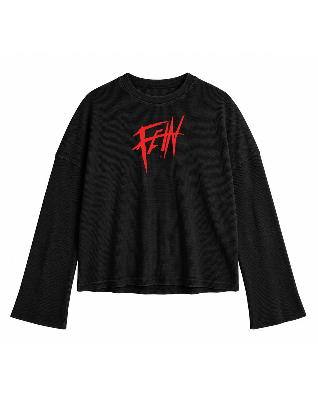 FE!N Print Oversized Waffle Tee