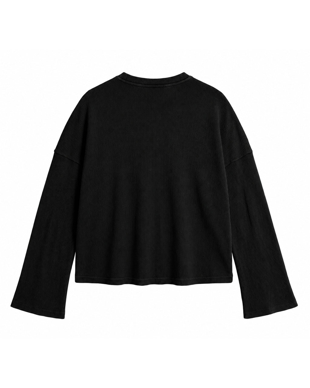 Plain Oversized Waffle Tee